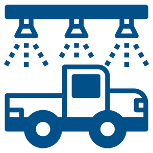 Disinfection of vehicles and cooling